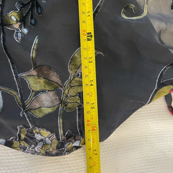 1990’s SILK VELVET ALEX EVENINGS MAXI DRESS SIZE 6P - Picture 13 of 15